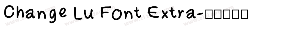 Change Lu Font Extra字体转换